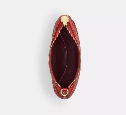 Teri Shoulder Bag In Signature Beaded Satin
