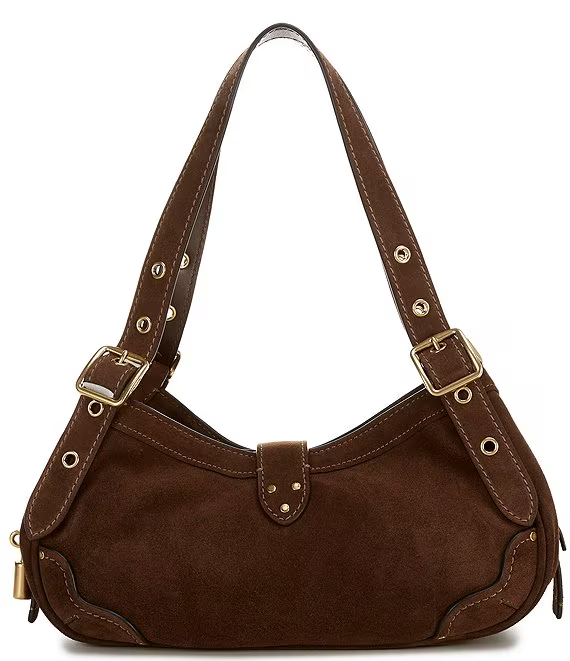 Suede Drifter Double Handle Shoulder Bag 31