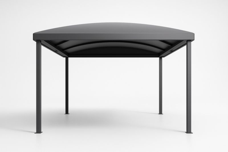 Abri voiture aluminium gris 300x300x250cm