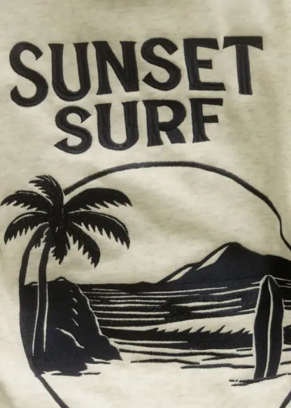 Sunset Surf Graphic Pullover Hoodie