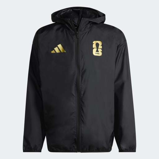 FIFA World Cup 2026 Official Emblem Windbreaker Jacket - Black