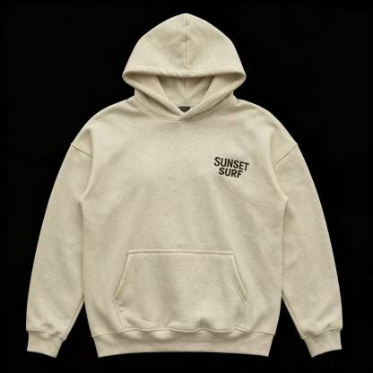 Sunset Surf Graphic Pullover Hoodie