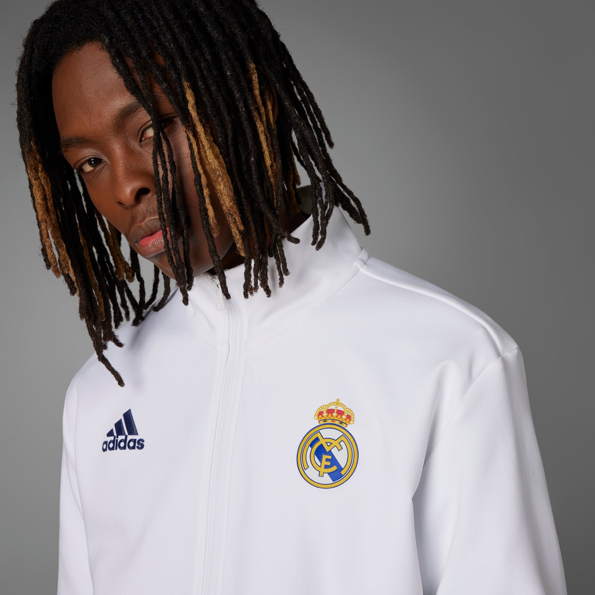 Real Madrid Anthem Jacket - White