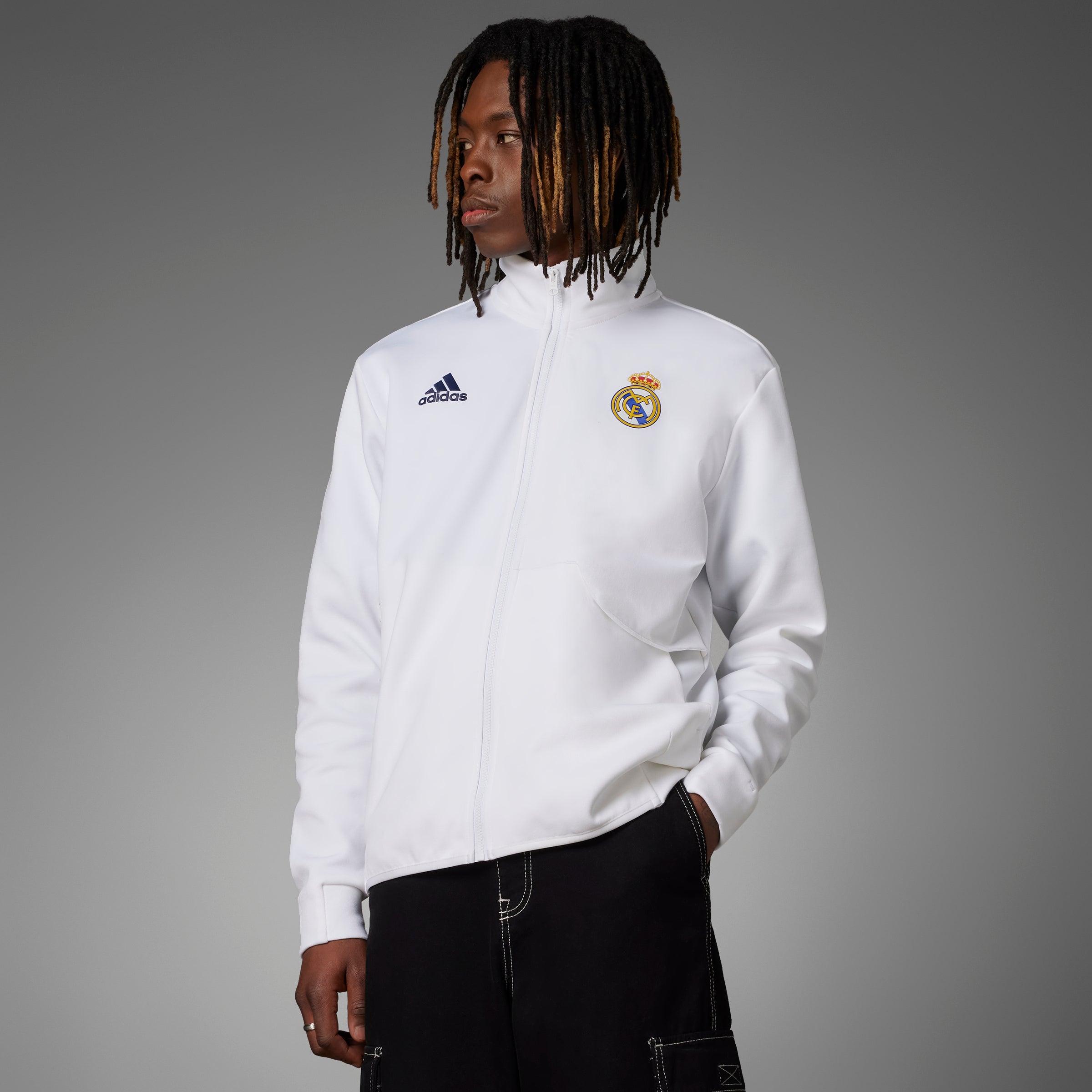Real Madrid Anthem Jacket - White