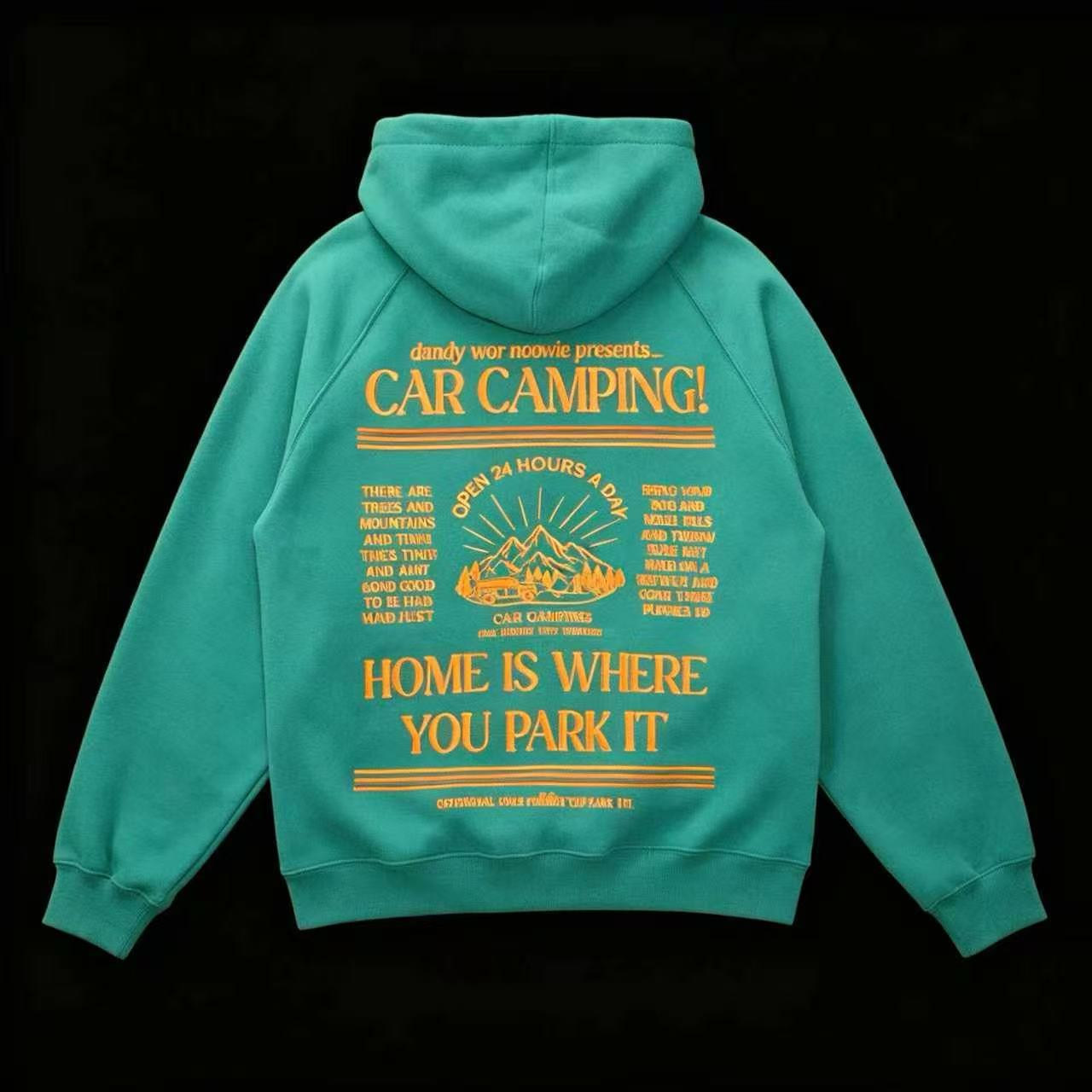 Camping Graphic Hooded Sweatshirt