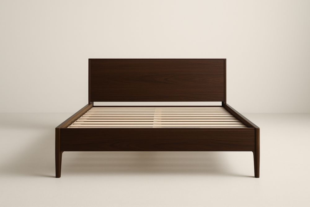 Lit en Bois de Noyer 200x160 cm-maplegorn