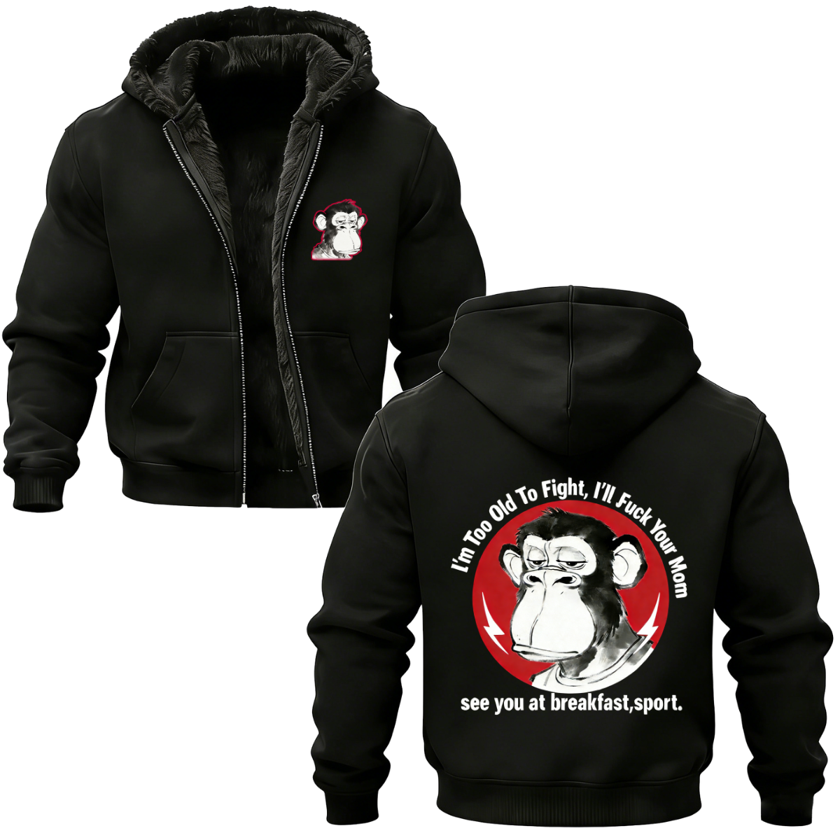I'm Too Old To Fight I'll Just F*ck Your Mom See You Retro T-Shirt/Hoodie-Limited Sale