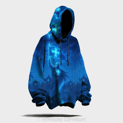 3D Knights Templar  All-over print hoodie-Limited Sale