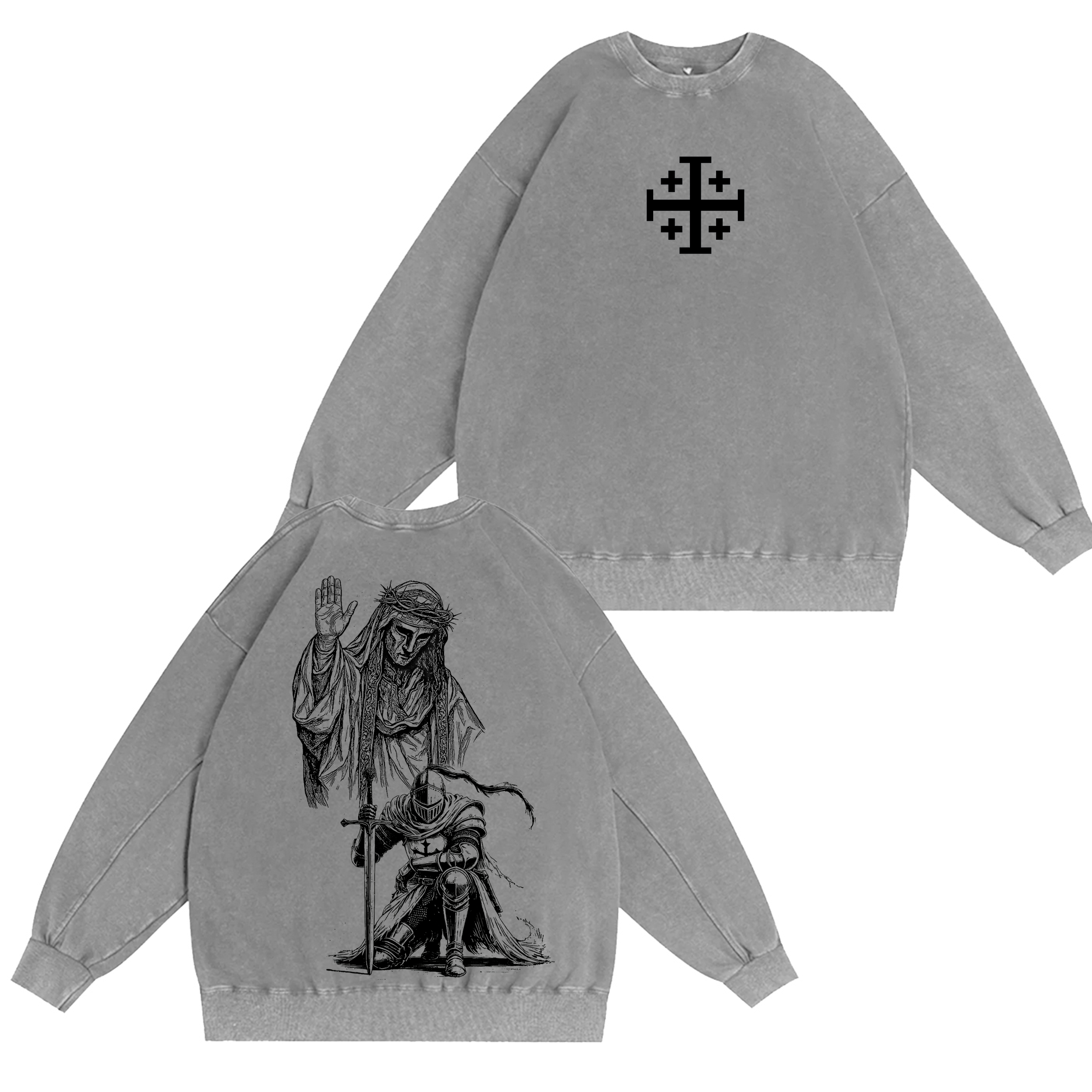 Baldwin IV Leper King  Washed T-shirt/Crewneck/Hoodie-Limited Sale