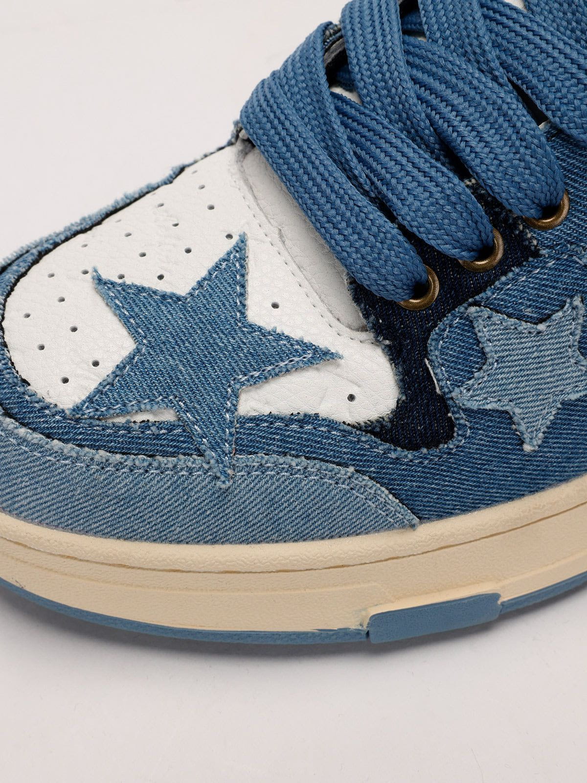 Starry Climb Stars Casual All-Match Denim Skate Shoes-Limited Sale