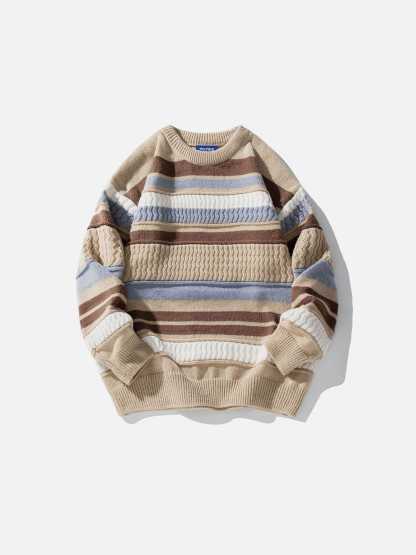 Aelfric Eden Stripe Color Blocking Sweater-Limited Sale