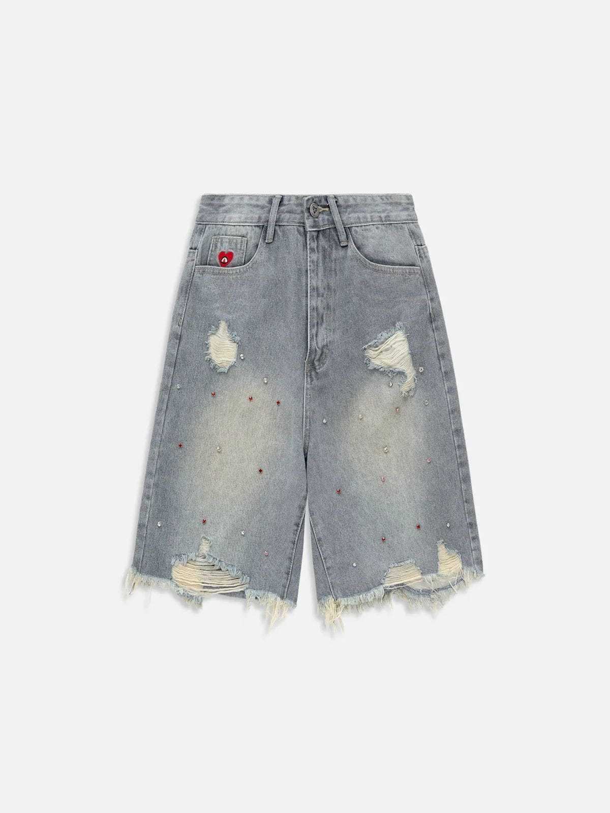 Aelfric Eden Rhinestone Application Jorts-Limited Sale