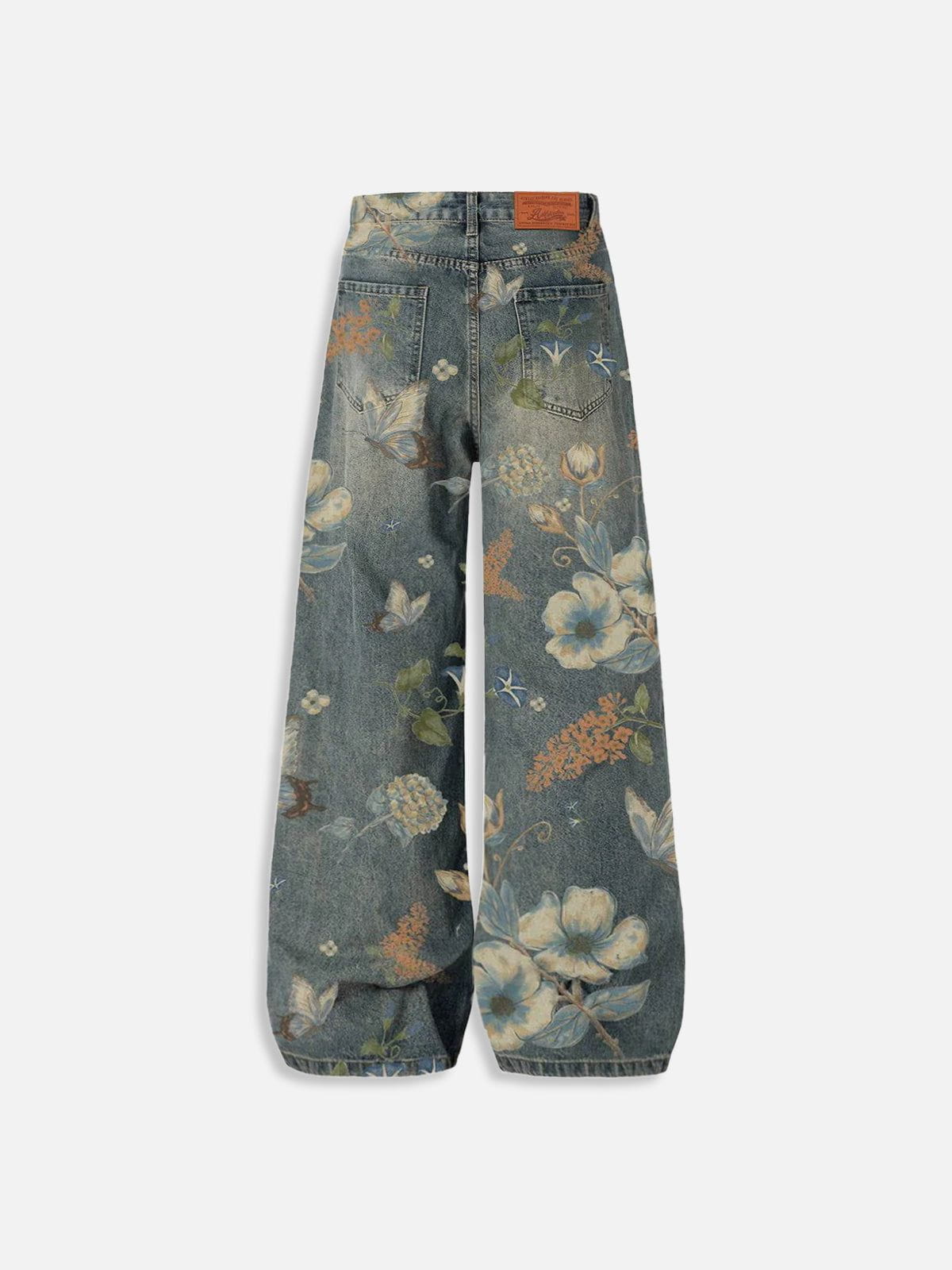 Aelfric Eden Floral Baggy Jeans-Limited Sale
