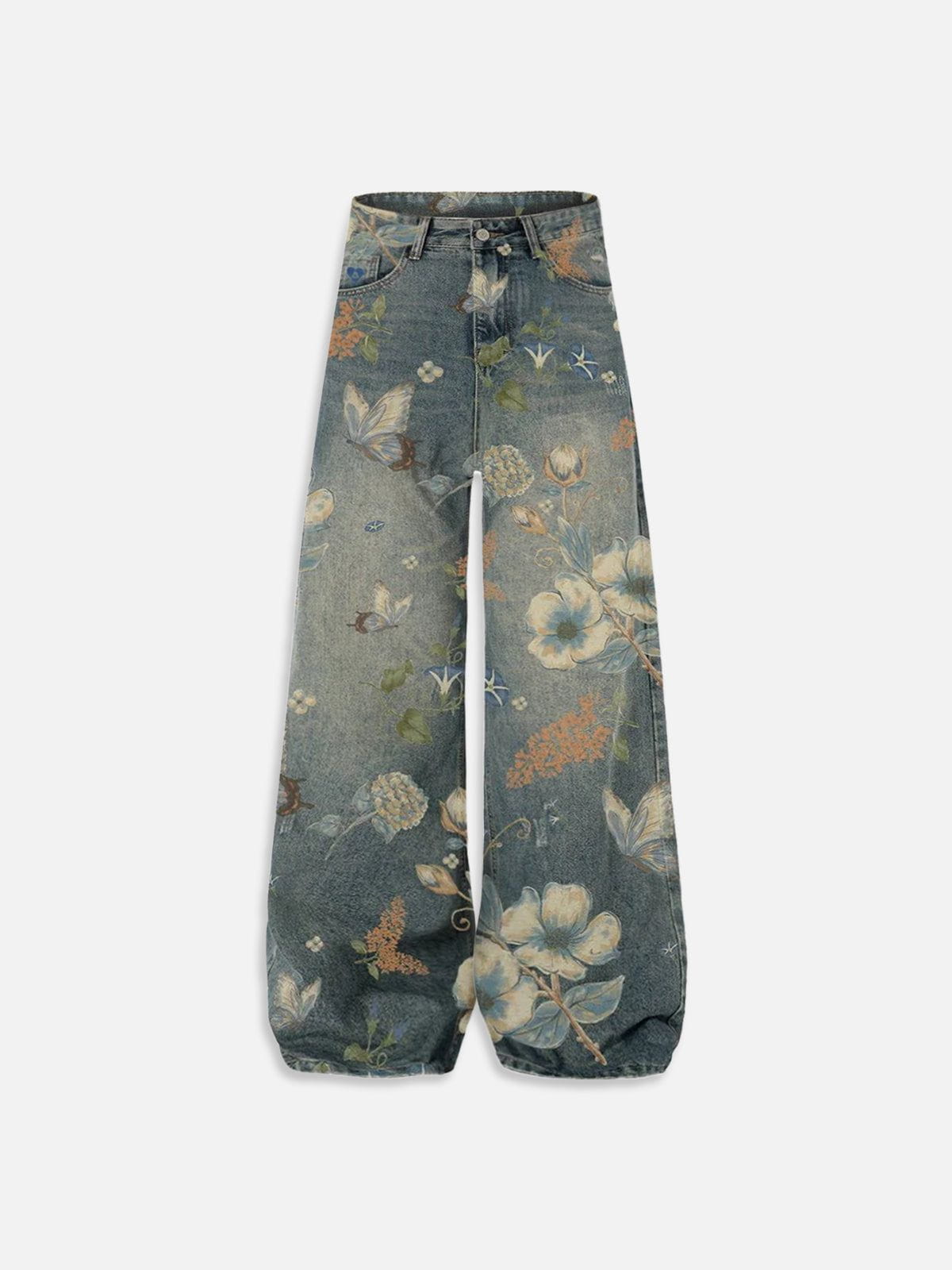 Aelfric Eden Floral Baggy Jeans-Limited Sale