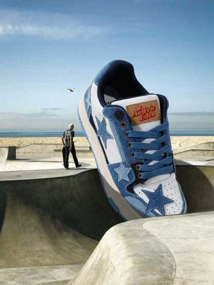 Starry Climb Stars Casual All-Match Denim Skate Shoes-Limited Sale