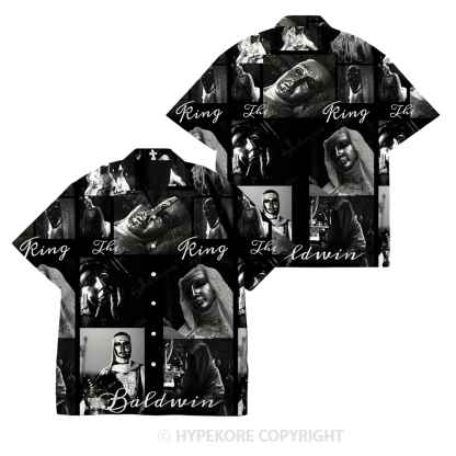 Baldwin IV Retro  Cuban collar short-sleeved shirt-Limited Sale