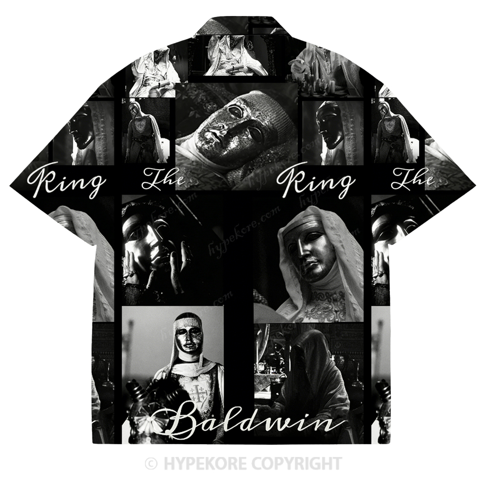 Baldwin IV Retro  Cuban collar short-sleeved shirt-Limited Sale