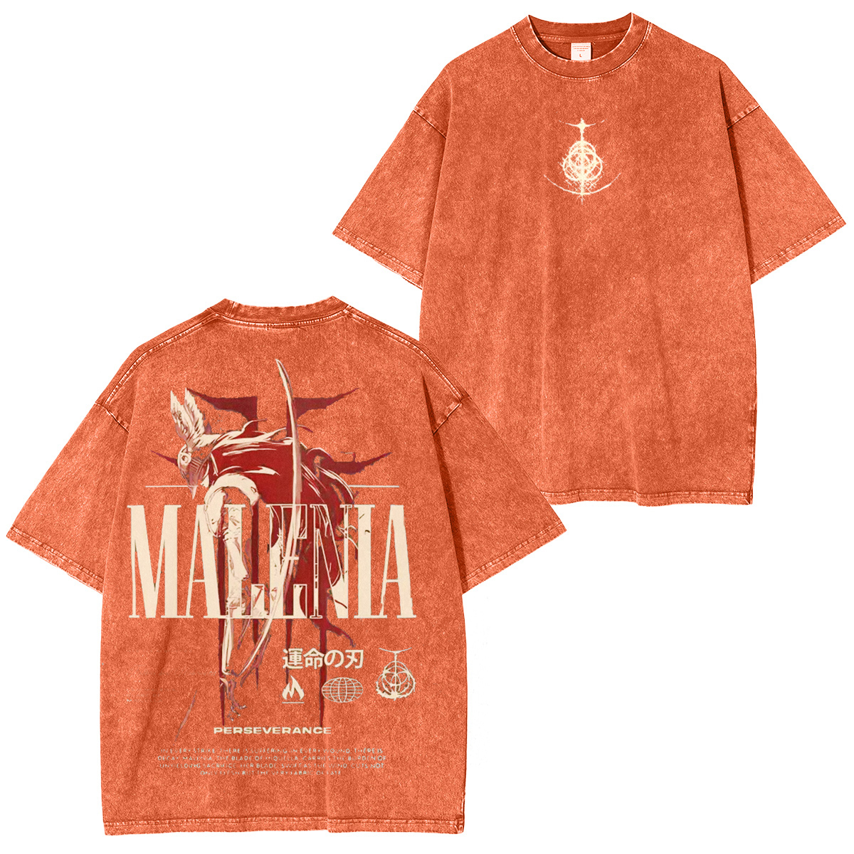 Cursed Goddess Back Elden Ring Vintage Washed Unisex T-Shirt-Limited Sale