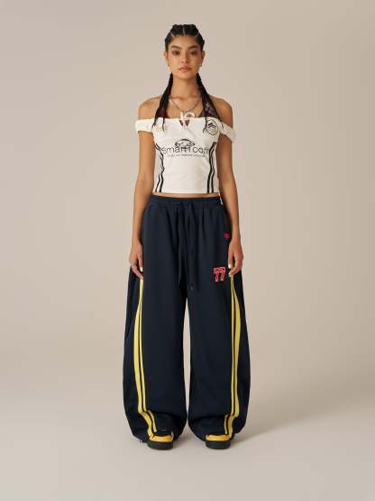 Aelfric Eden Stripe Baggy Barrel Sweatpants-Limited Sale