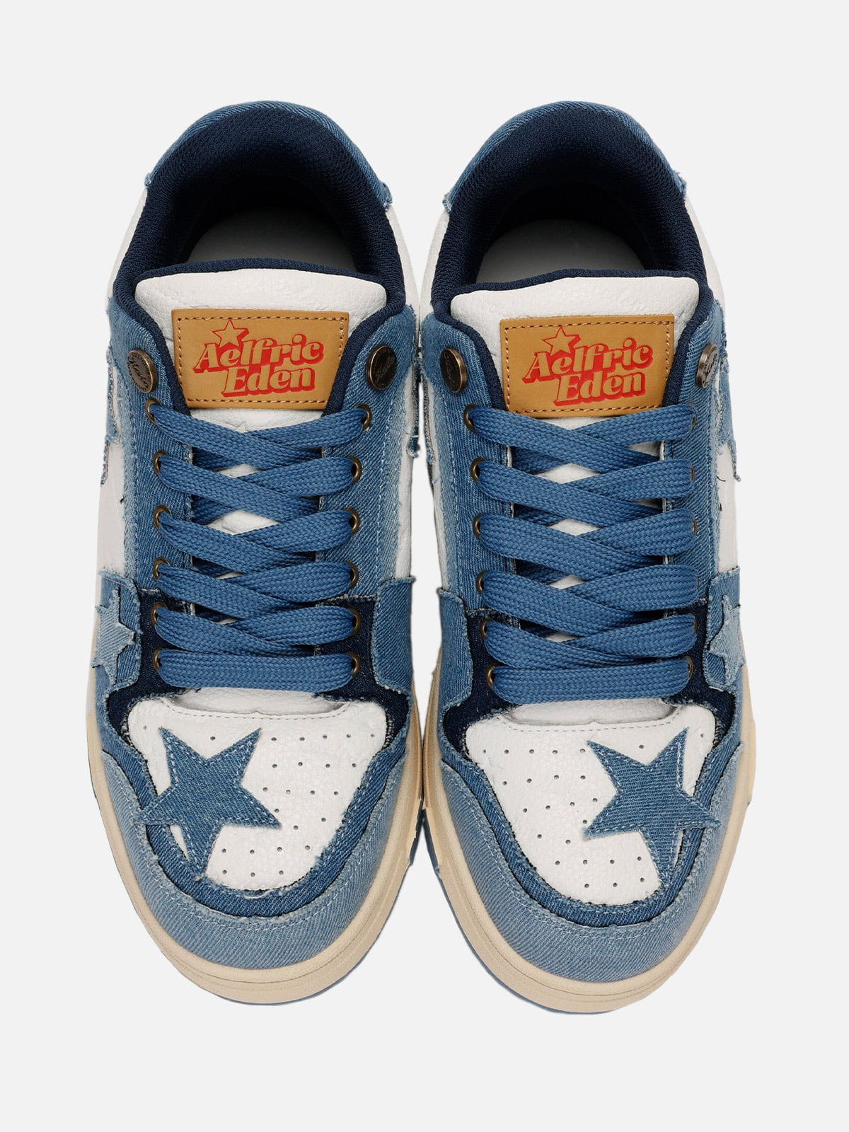 Starry Climb Stars Casual All-Match Denim Skate Shoes-Limited Sale