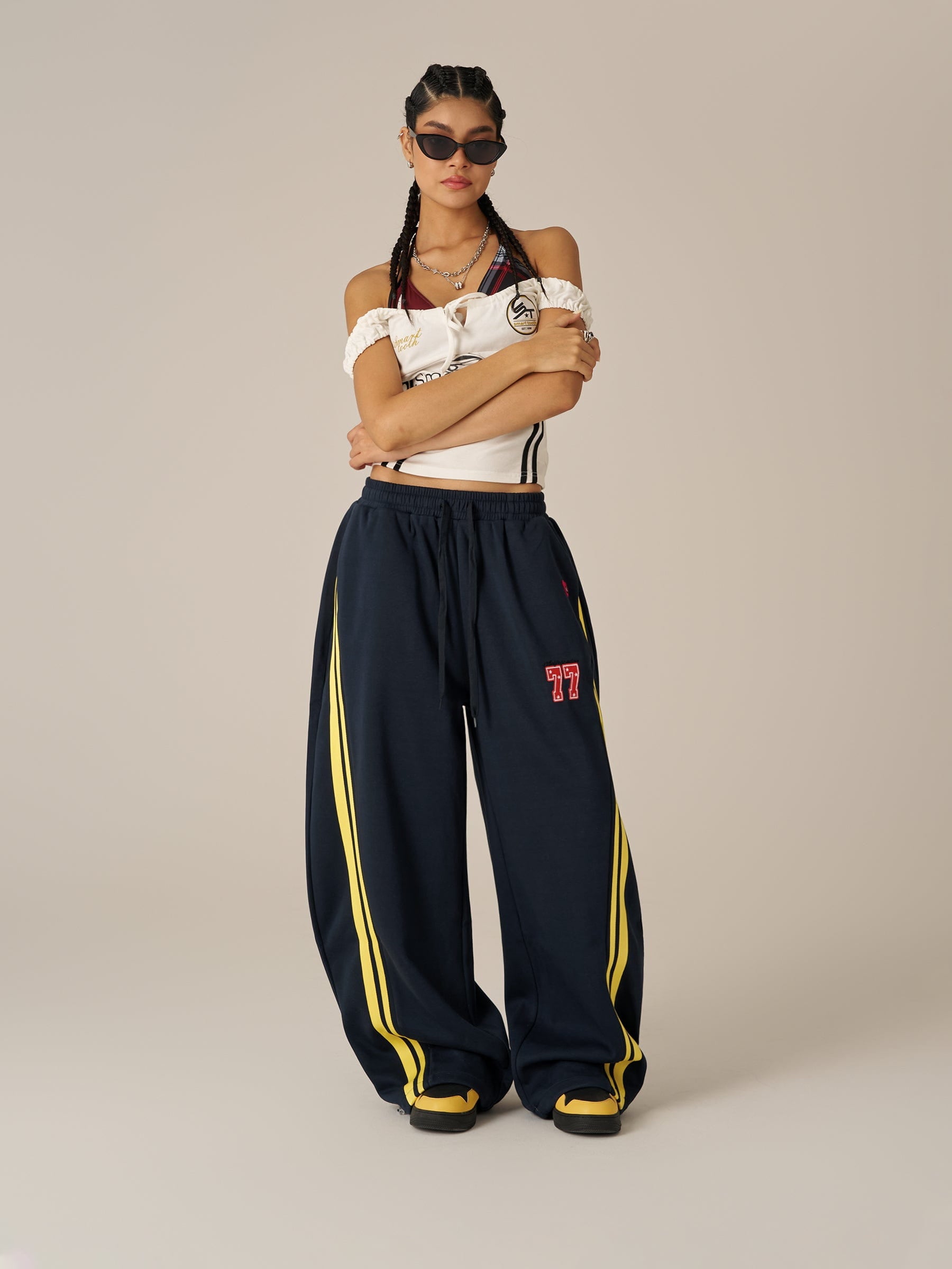 Aelfric Eden Stripe Baggy Barrel Sweatpants-Limited Sale