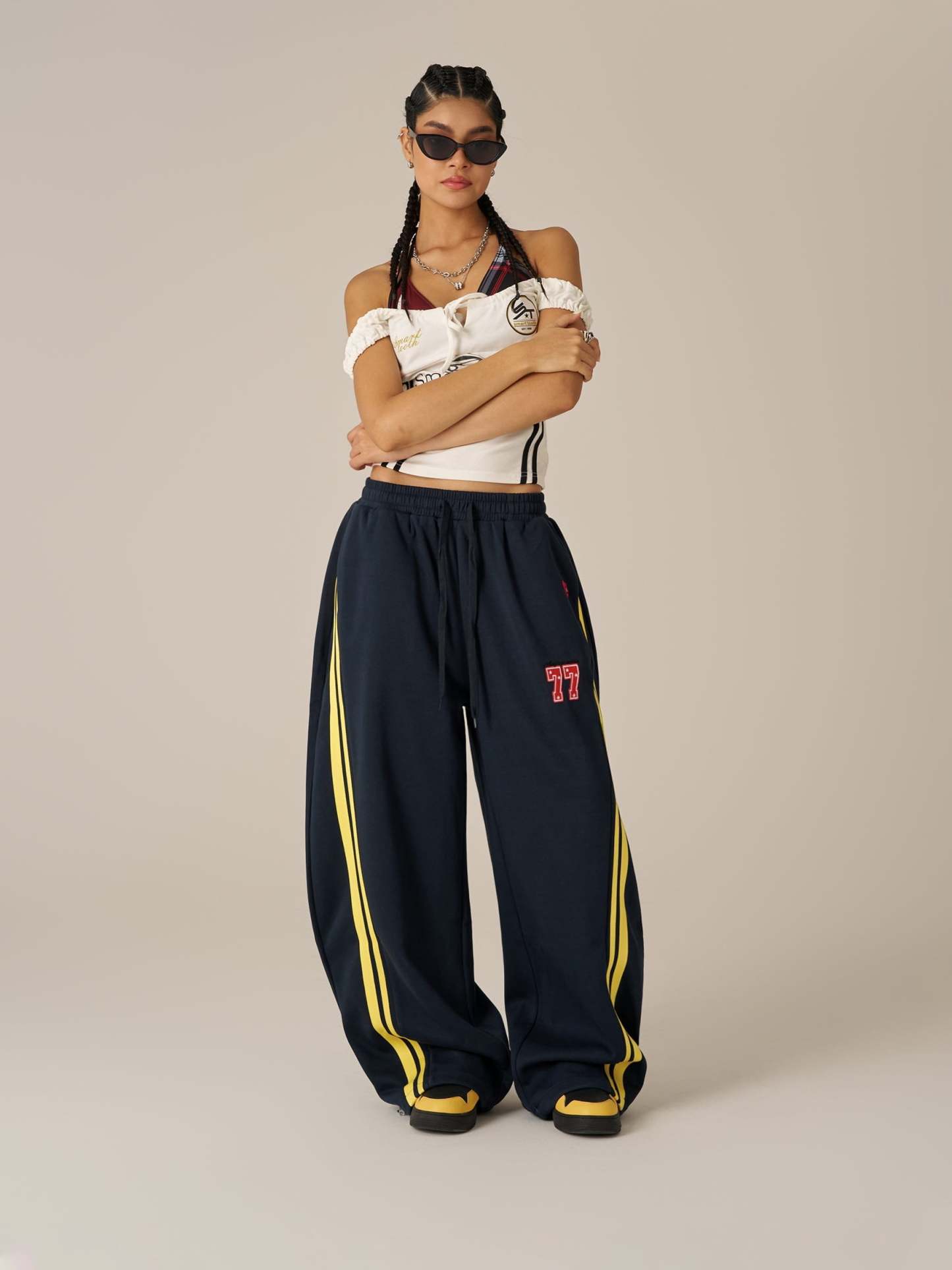 Aelfric Eden Stripe Baggy Barrel Sweatpants-Limited Sale