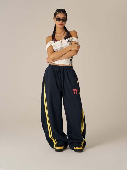 Aelfric Eden Stripe Baggy Barrel Sweatpants-Limited Sale