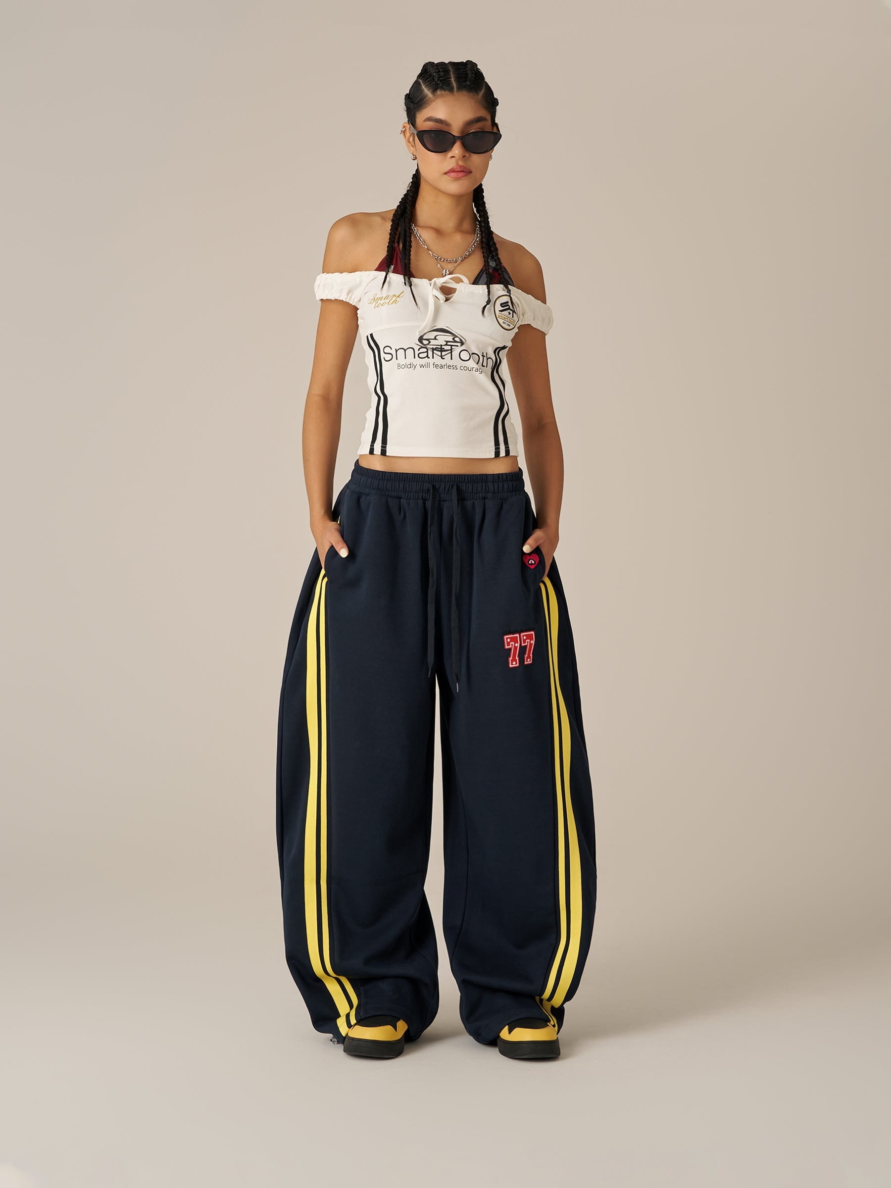 Aelfric Eden Stripe Baggy Barrel Sweatpants-Limited Sale