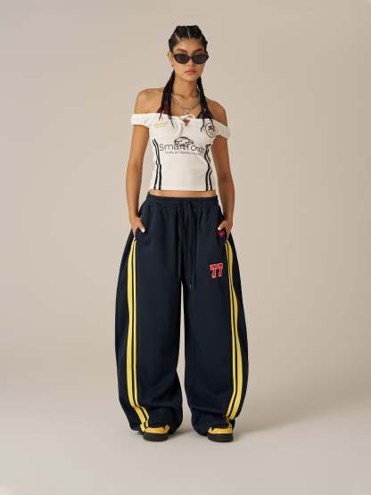 Aelfric Eden Stripe Baggy Barrel Sweatpants-Limited Sale