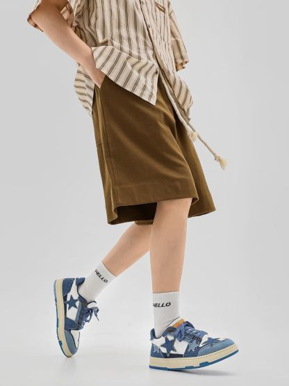 Starry Climb Stars Casual All-Match Denim Skate Shoes-Limited Sale