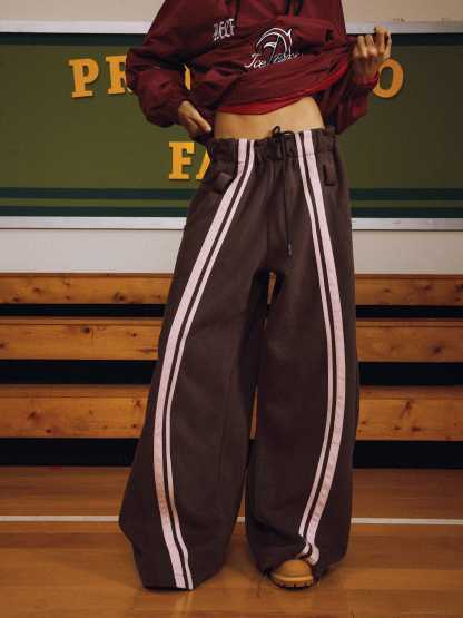Aelfric Eden Stripe Super Baggy Barrel Sweatpants-Limited Sale