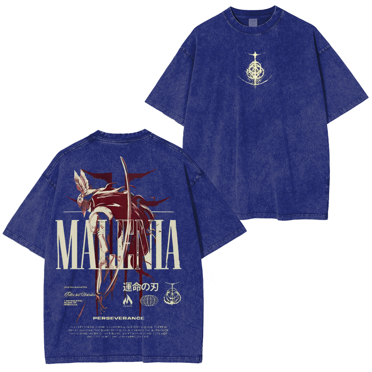 Cursed Goddess Back Elden Ring Vintage Washed Unisex T-Shirt-Limited Sale