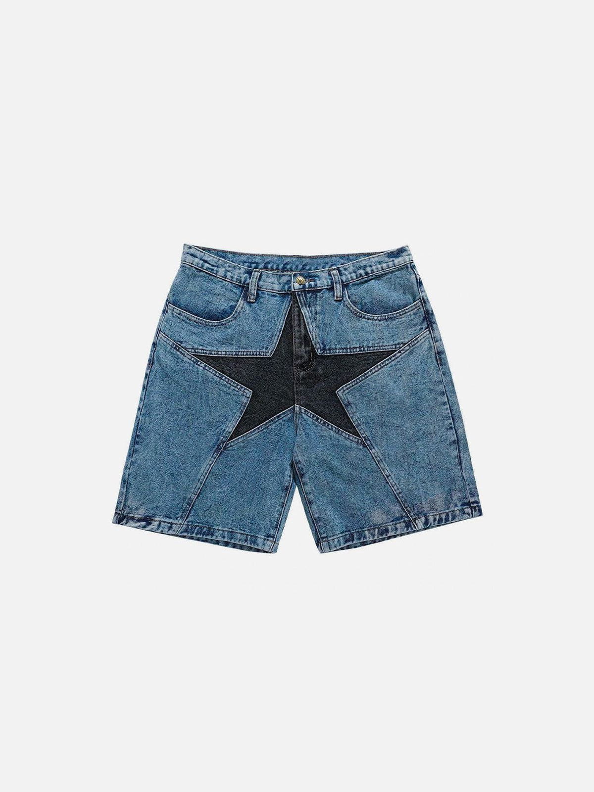Aelfric Eden Star Patchwork Jorts-Limited Sale