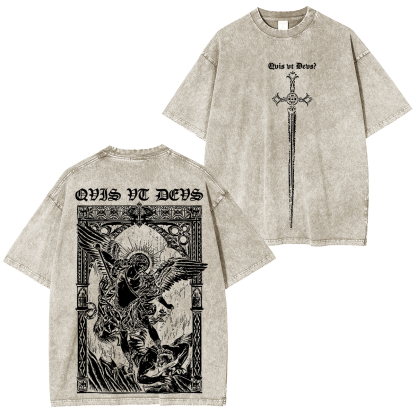 Archangel  Michael Vintage Washed T-shirt/Crewneck/Hoodie-Limited Sale