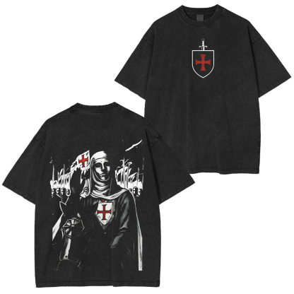 King Baldwin IV Jerusalem Unisex Washed T-shirt/Crewneck/Hoodie-Limited Sale