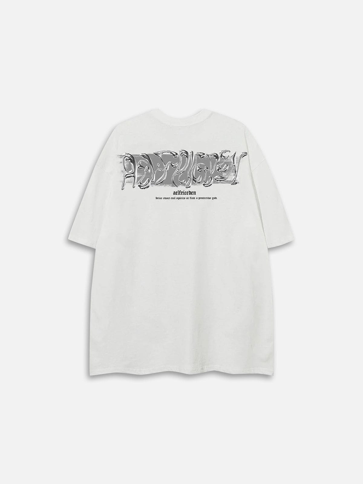 Aelfric Eden Futuristic Liquid Metal Design Tee-Limited Sale