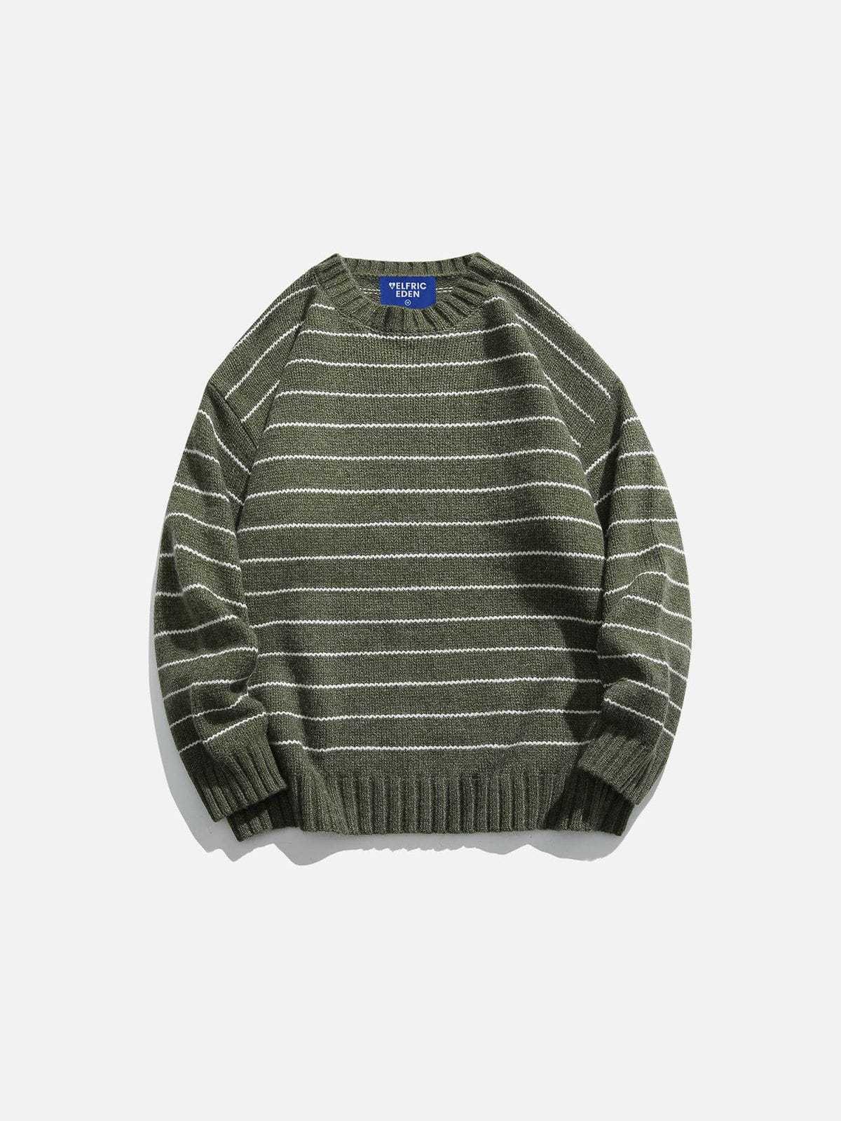 Aelfric Eden Stripes Pattern Sweater-Limited Sale