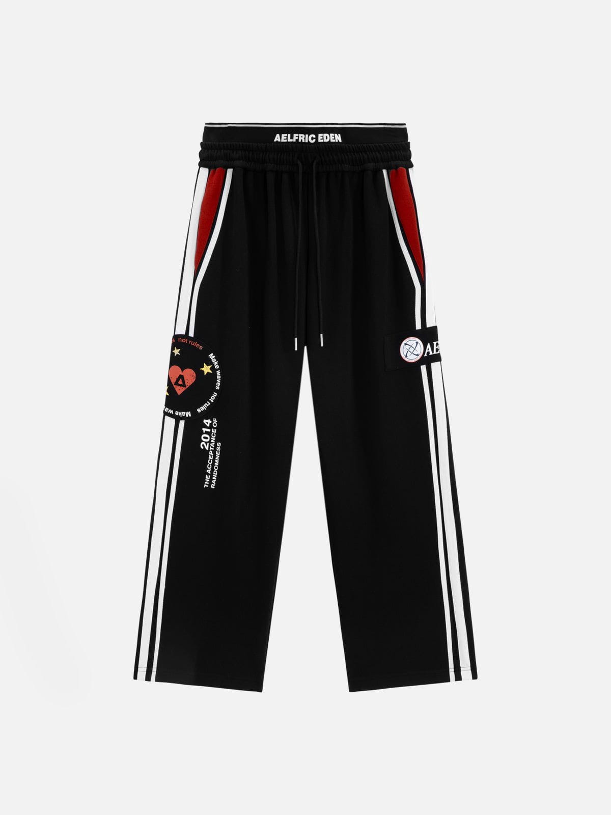 Aelfric Eden Double Waist Stripe Baggy Sweatpants-Limited Sale