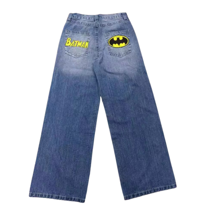 Spider Embroidered Jeans Streetwear-Limited Sale