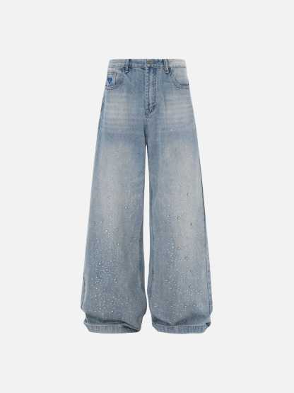 Aelfric Eden Rhinestone Baggy Jeans-Limited Sale