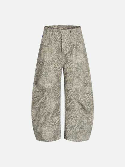 Aelfric Eden Baggy Barrel Leopard Jeans-Limited Sale
