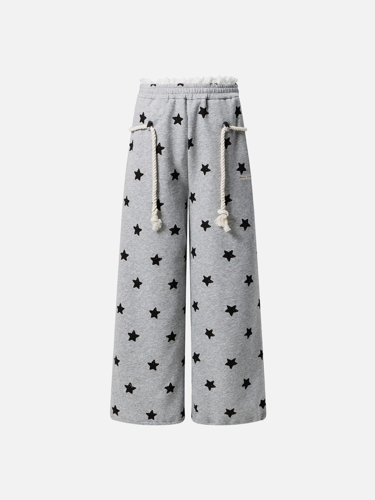 Aelfric Eden Lace Waist Star Baggy Sweatpants-Limited Sale