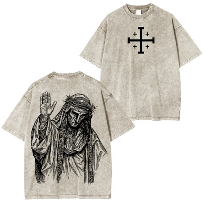 Baldwin IV never gave in to illness King of Jerusalem Washed Unisex T-Shirt/Crewneck/Hoodie-Limited Sale