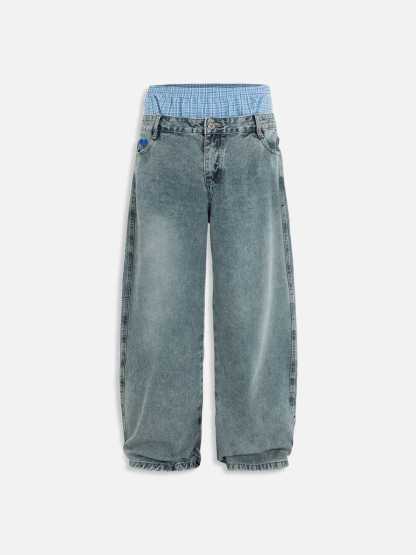 Aelfric Eden Double Waist Baggy Jeans-Limited Sale