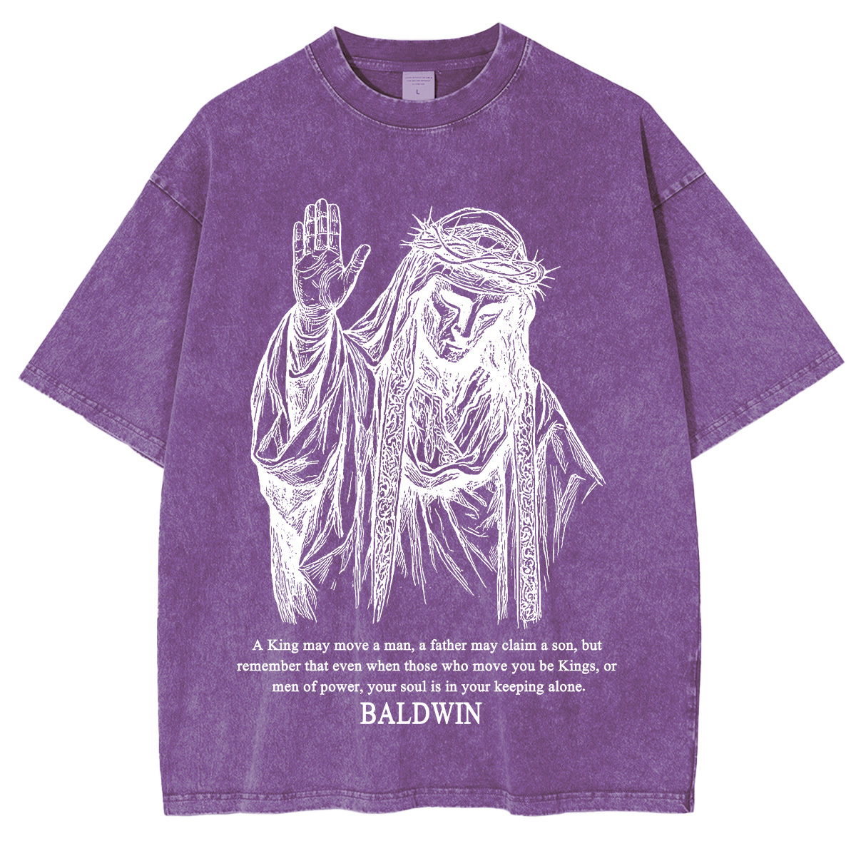 Baldwin IV never gave in to illness King of Jerusalem Washed Unisex T-Shirt-Limited Sale