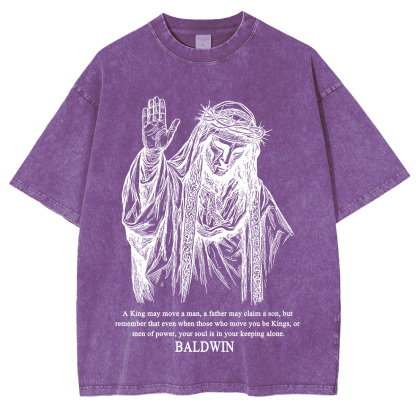 Baldwin IV never gave in to illness King of Jerusalem Washed Unisex T-Shirt-Limited Sale