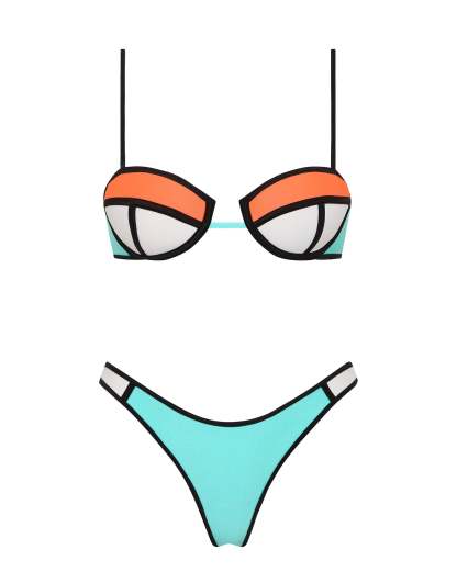 POPPY - TUTTI FRUTTI Neoprene Balconette Bikini Set-Limited Sale