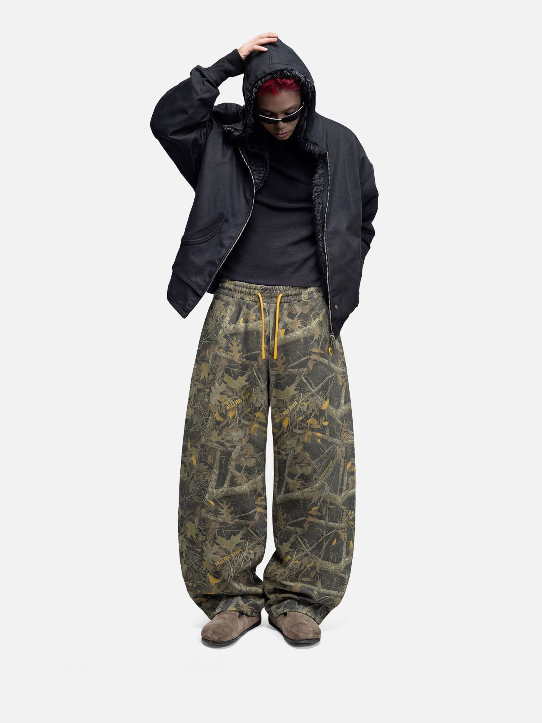 Aelfric Eden Leaf CAMO Baggy Barrel Sweatpants-Limited Sale