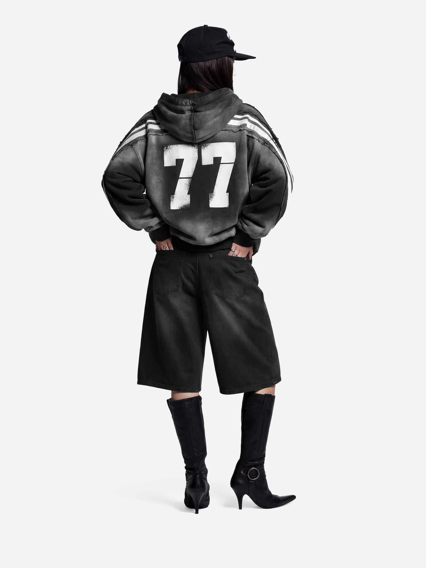 Aelfric Eden Flame Graphic Jorts-Limited Sale