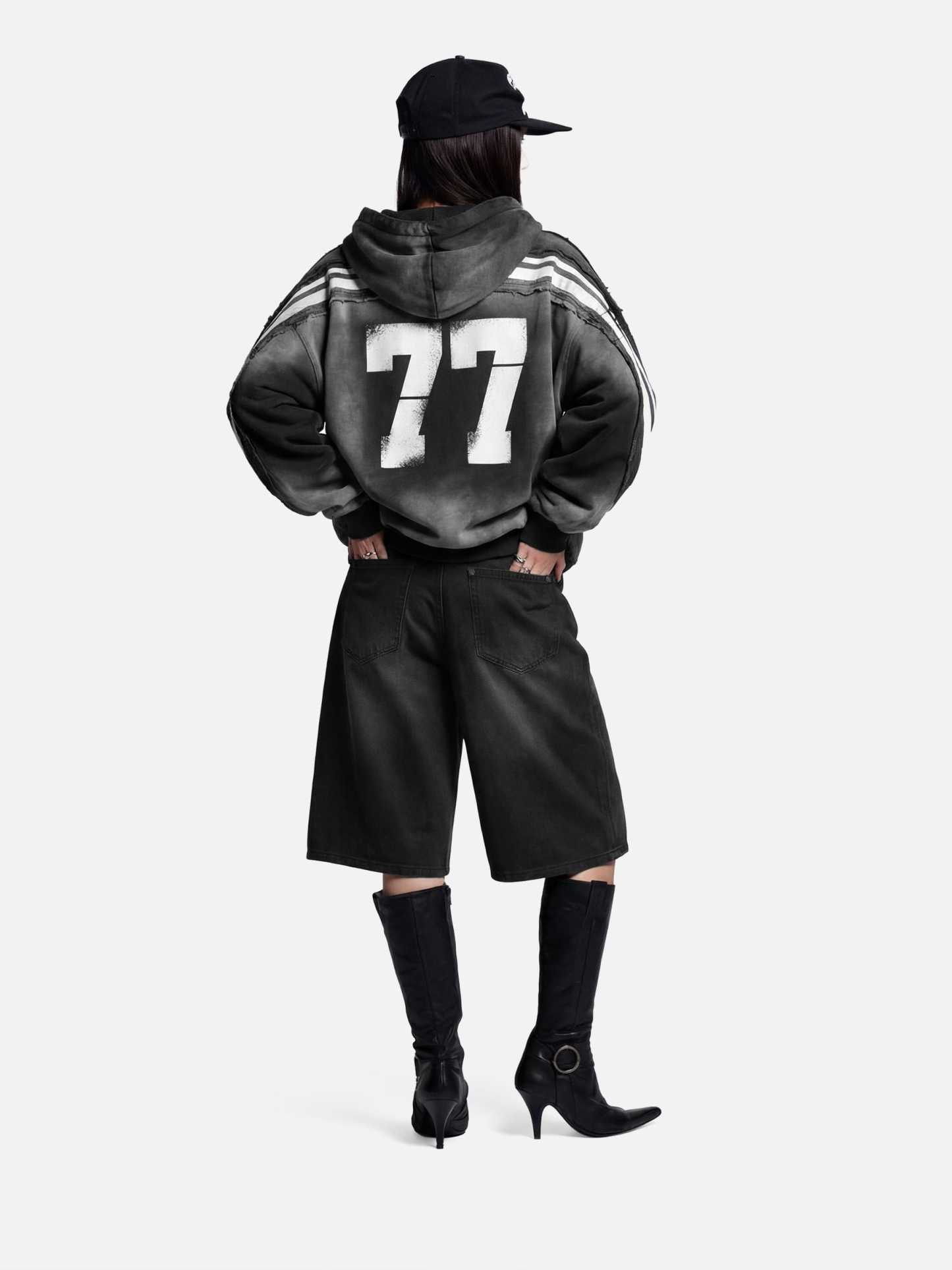 Aelfric Eden Flame Graphic Jorts-Limited Sale